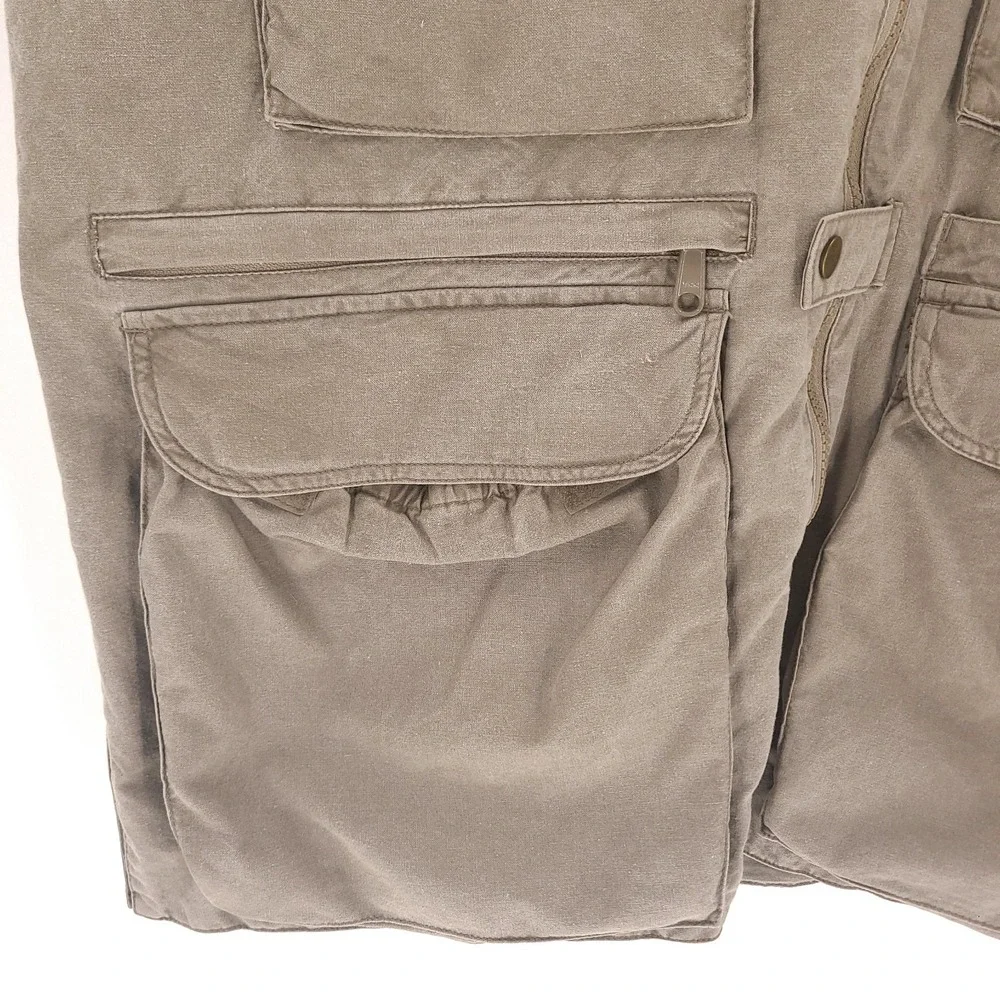 Domke PhoTOGS Mens Large Beige Multi Pocket Vest Photographer Safari Utility